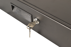 Metal Rack Drawers for Data Racks & Flight Cases with Lock 255mm Deep